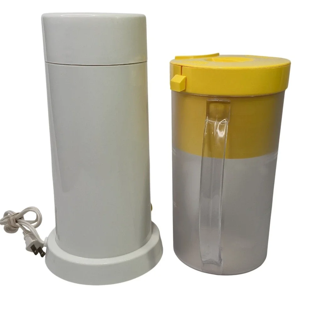 Mr. Coffee Iced Tea Maker TM1S White Yellow 2 Quart Pitcher Brewing System